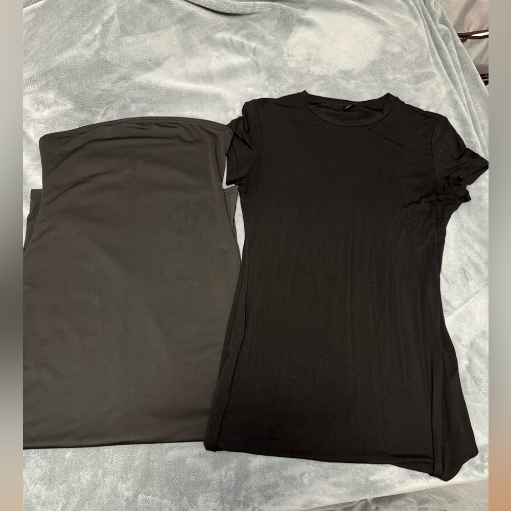 2 Black SHEIN Midi Dresses Size Large